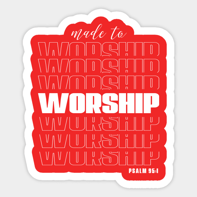 Worship Tee Sticker by The ChamorSTORE
